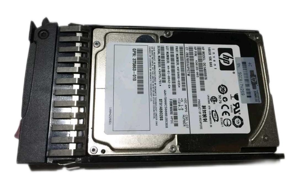 HP 146G 2.5 10K SAS 432320-001 431958-B21